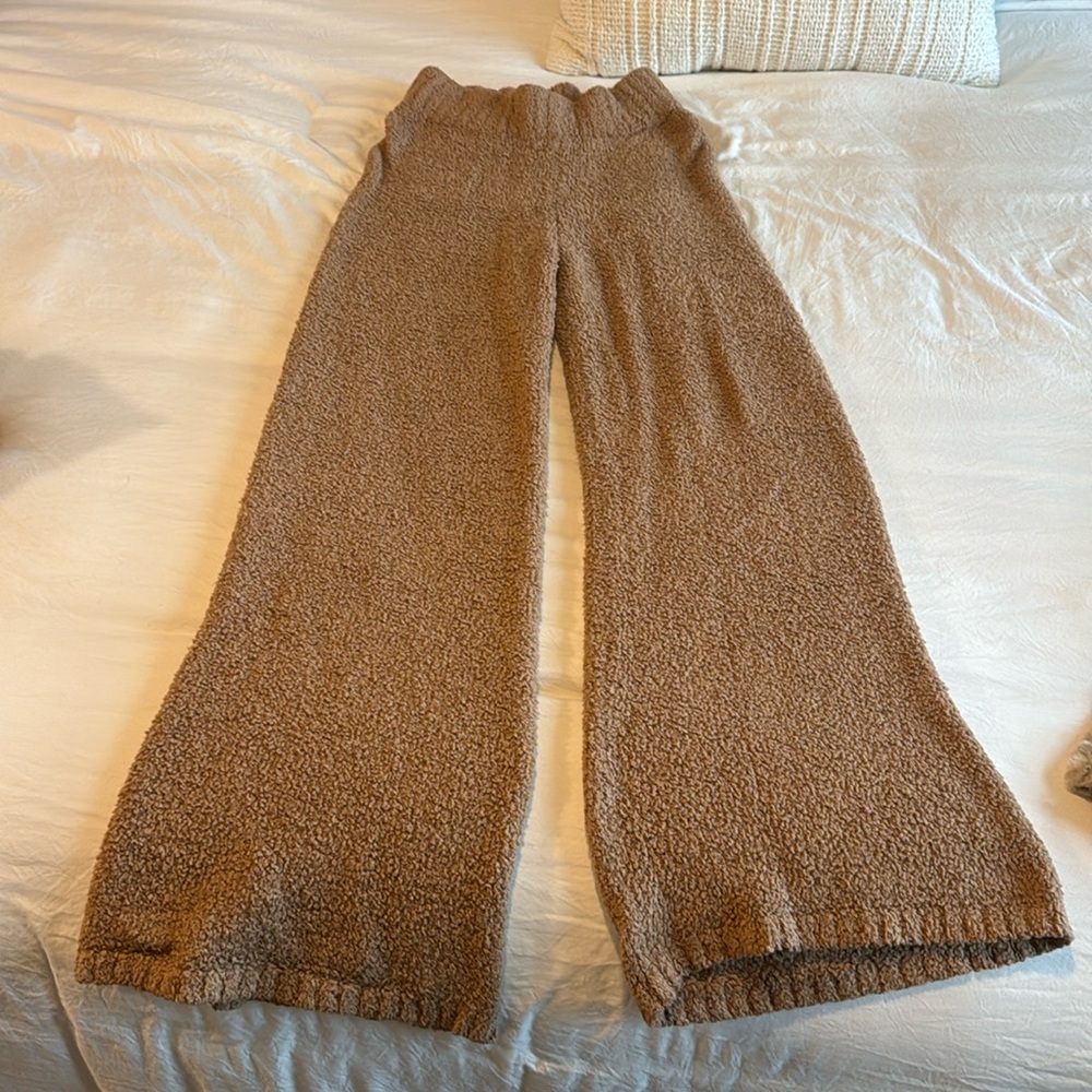 Skims cozy brown lounge pants size s/m